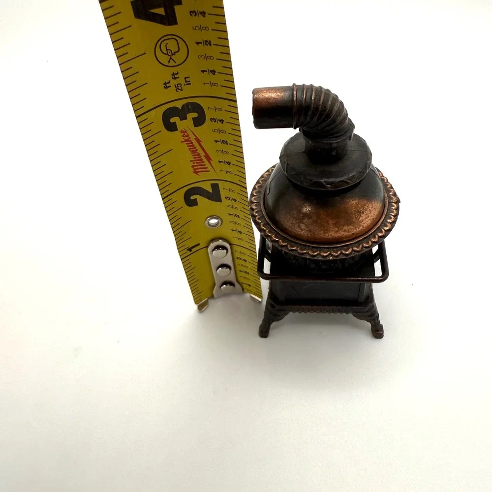 Vintage Cast Iron Stove Pencil Sharpener‎ Desk Decor Miniature Wood Stove